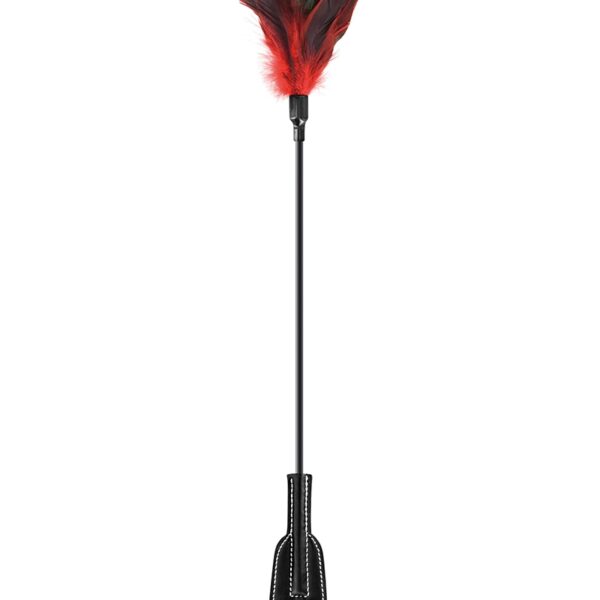 Tapette à plumes rouges et noires – Sweet caress