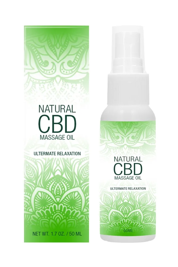 Huile de massage 50ml – Natural CBD - 94edenstreet.com - sexshop en ligne