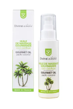 Huile de massage BIO Coco Pacifique – Divinextases - 94edenstreet.com - sexshop en ligne