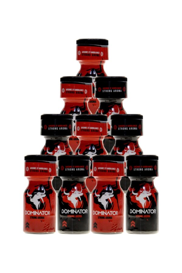 Pack 10 poppers Dominator 10ml - 94edenstreet.com - sexshop en ligne