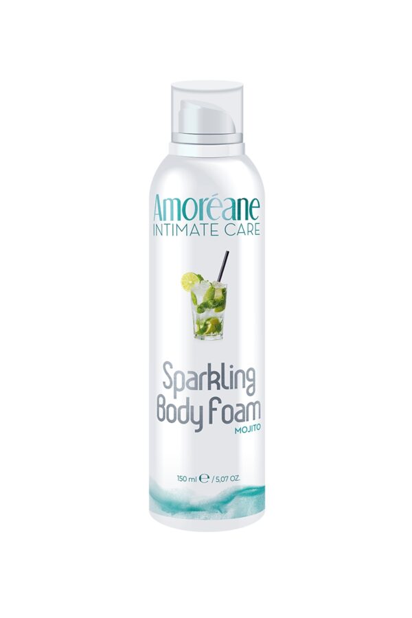 Mousse massage crépitante Mojito Menthe – Amoréane - 94edenstreet.com - sexshop en ligne