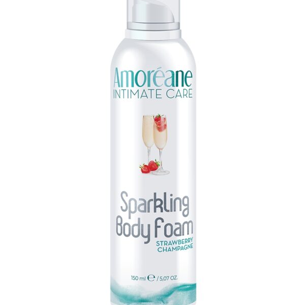 Mousse massage crépitante Vin pétillant Fraise – Amoréane