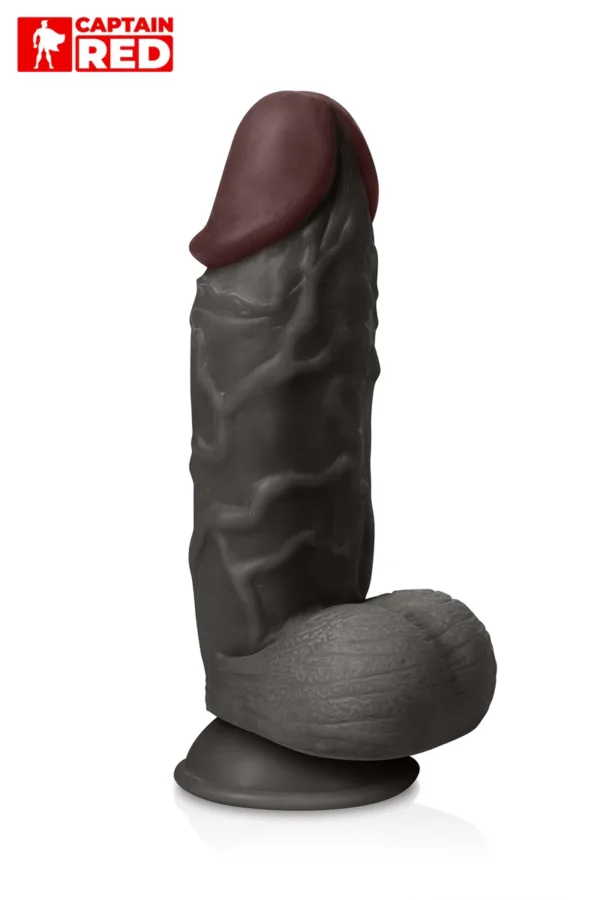 Gode XXL The Strong Black 26 x 6,5 cm – Captain Red - 94edenstreet.com - sexshop en ligne