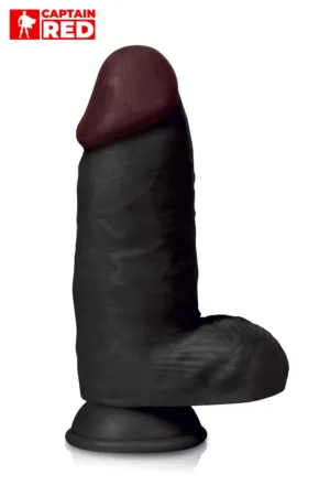 Gode XXL Colossus Black 26 x 7,5 cm – Captain Red - 94edenstreet.com - sexshop en ligne