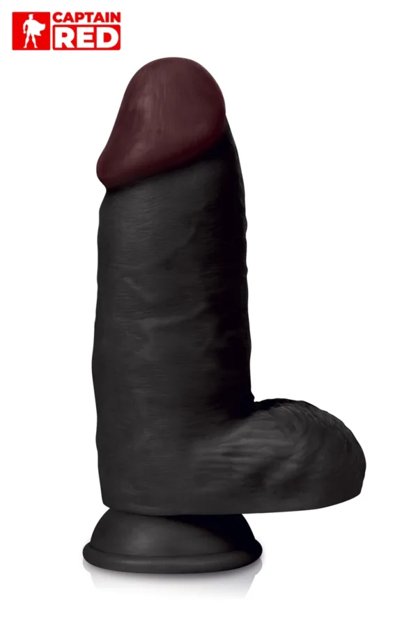 Gode XXL Colossus Black 26 x 7,5 cm – Captain Red - 94edenstreet.com - sexshop en ligne