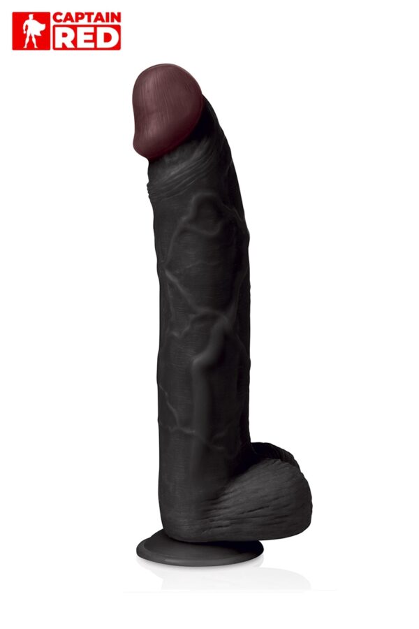 Gode XXL Prodigy Black 32 x 6 cm – Captain Red - 94edenstreet.com - sexshop en ligne