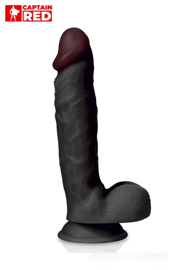 Gode réaliste The Intense Black 24 x 5 cm – Captain Red - 94edenstreet.com - sexshop en ligne