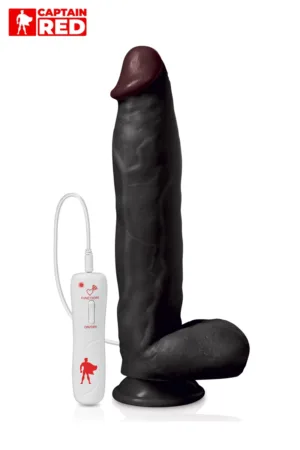 Vibro XXL The Power Black 31 x 6 cm – Captain Red - 94edenstreet.com - sexshop en ligne
