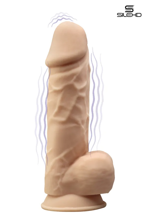 Vibromasseur double densité chair 21,5 cm – SiledD - 94edenstreet.com - sexshop en ligne