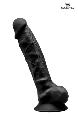 Gode double densité noir 20 cm – SilexD - 94edenstreet.com - sexshop en ligne