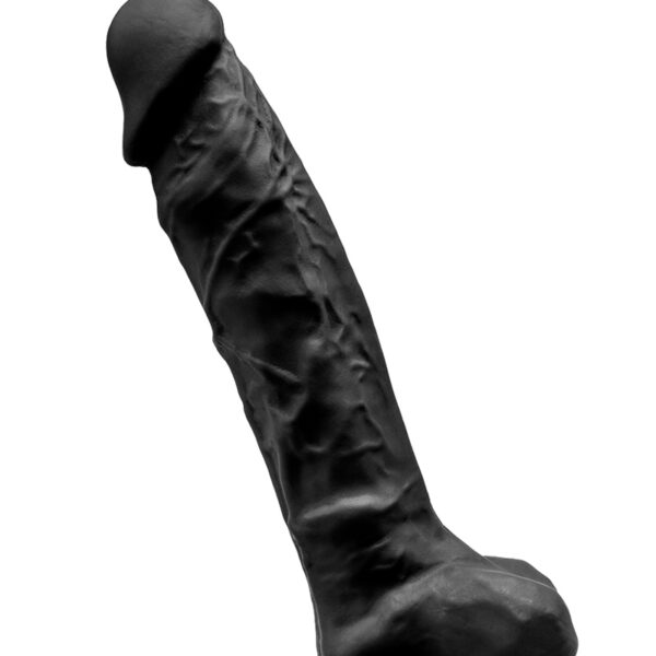 Gode double densité noir 20 cm – SilexD