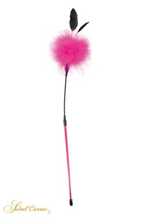 Plumeau à caresses rose – Sweet Caress - 94edenstreet.com - sexshop en ligne