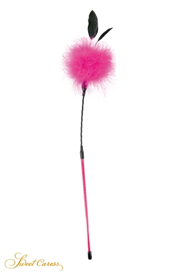 Plumeau à caresses rose – Sweet Caress - 94edenstreet.com - sexshop en ligne