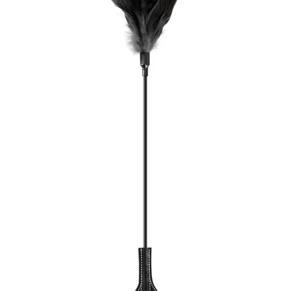 Mini cravache main avec plumes noires – Sweet Caress