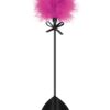 Tapette coeur avec pompon fuchsia – Sweet Caress - 94edenstreet.com - sexshop en ligne