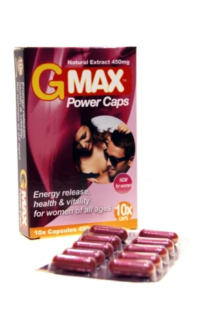 G-Max Power Caps Femme (10 gélules) - 94edenstreet.com - sexshop en ligne