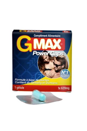 G-Max Power Caps Homme (1 gélule) - 94edenstreet.com - sexshop en ligne