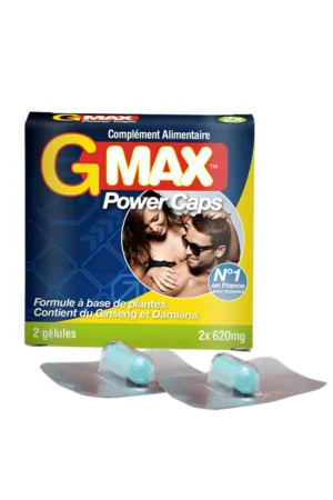 G-Max Power Caps Homme (2 gélules) - 94edenstreet.com - sexshop en ligne