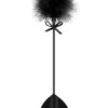 Tapette coeur avec pompon noir – Sweet Caress - 94edenstreet.com - sexshop en ligne