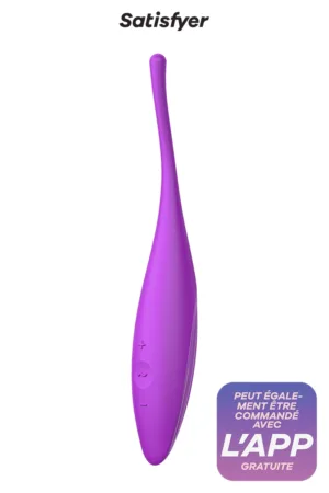 Stimulateur connecté Twirling Joy fuchsia – Satisfyer - 94edenstreet.com - sexshop en ligne