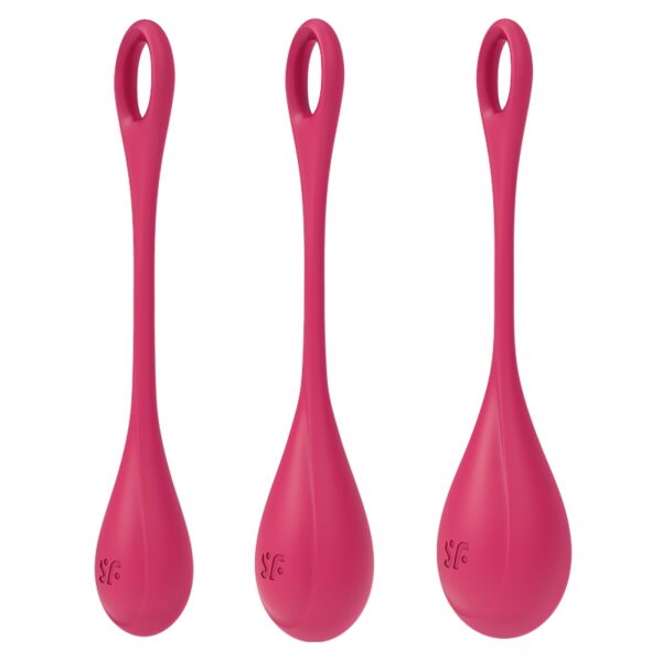 Kit d’entrainement pelvien Yoni Power 1 Rouge – Satisfyer