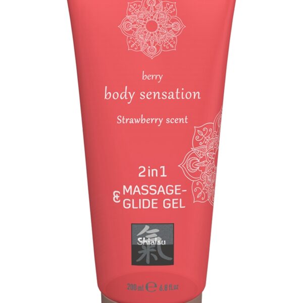 Lubrifiant & Massage parfum Fraise 200ml – Shiatsu