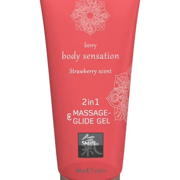 Lubrifiant & Massage parfum Fraise 200ml – Shiatsu