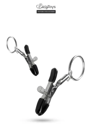 Pinces à tétons avec anneau – Easytoys Fetish Collection - 94edenstreet.com - sexshop en ligne