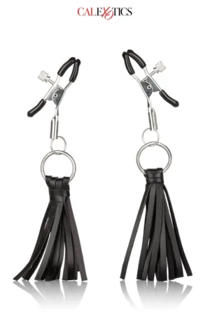 Pinces à tétons avec pompons – Calexotics - 94edenstreet.com - sexshop en ligne