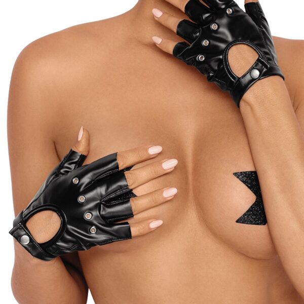 Gants mitaines en wetlook F264