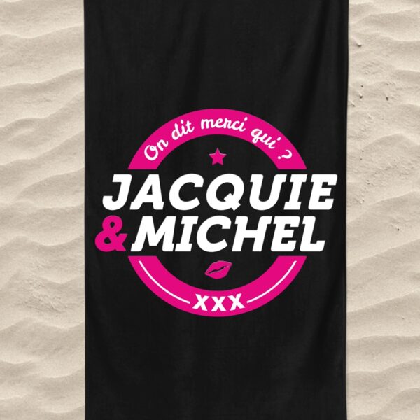 Serviette de plage Jacquie et Michel Classique