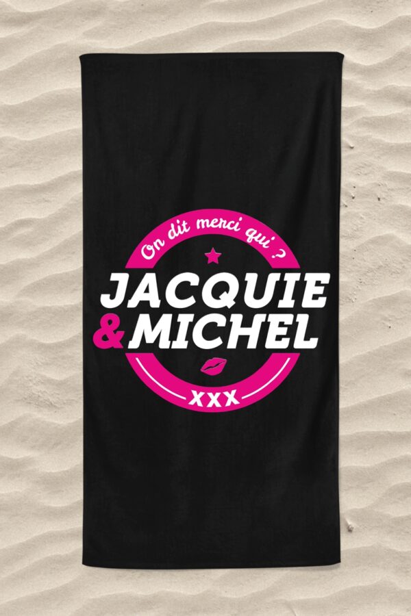 Serviette de plage Jacquie et Michel Classique - 94edenstreet.com - sexshop en ligne