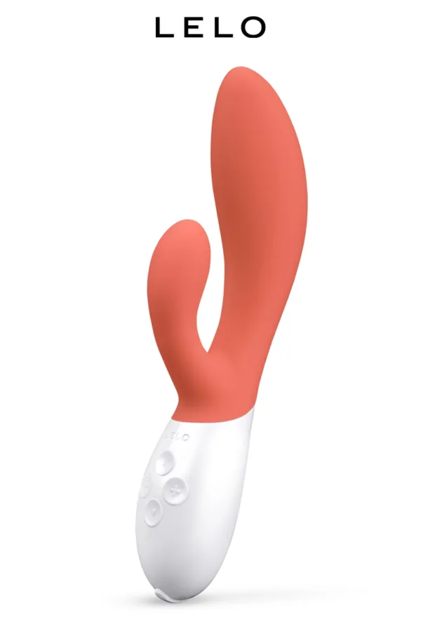 Vibro Rabbit Ina 3 Coral Red – Lelo - 94edenstreet.com - sexshop en ligne