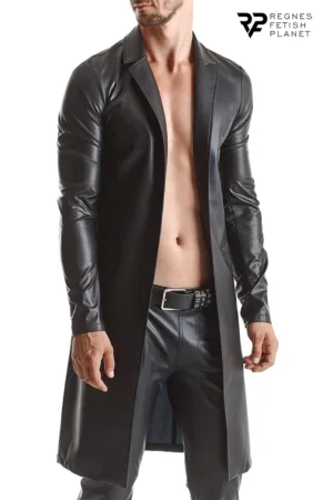 Manteau long wetlook Sergio – Regnes - 94edenstreet.com - sexshop en ligne