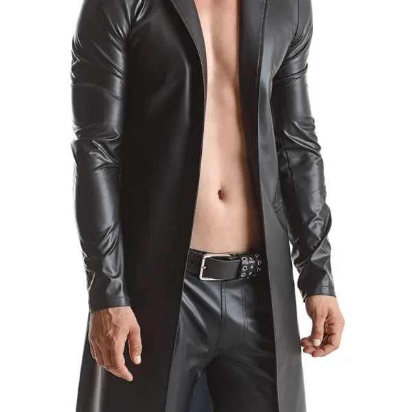 Manteau long wetlook Sergio – Regnes