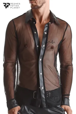 Chemise transparente Cesare – Regnes - 94edenstreet.com - sexshop en ligne