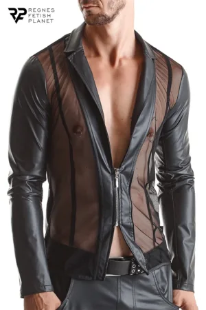 Veste wetlook Daniele – Regnes - 94edenstreet.com - sexshop en ligne