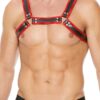 Harnais Buckle Bulldog rouge – Ouch! - 94edenstreet.com - sexshop en ligne