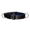 Collier Bondage Deluxe bleu et noir – Ouch! - 94edenstreet.com - sexshop en ligne