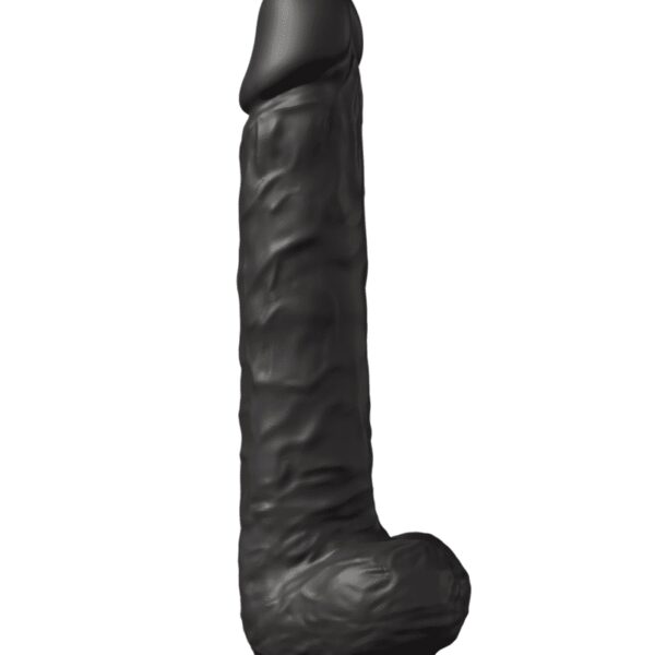 Gode XXL double densité Noir 38 x 7 cm – SilexD