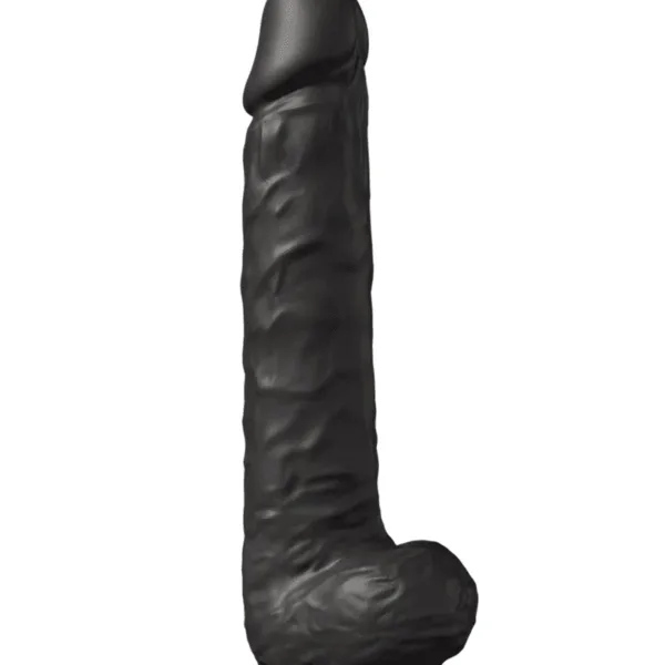 Gode XXL double densité Noir 38 x 7 cm – SilexD