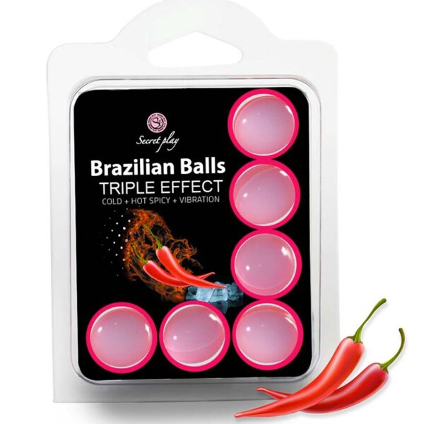 6 Brazilian Balls triple effets – Secret Play