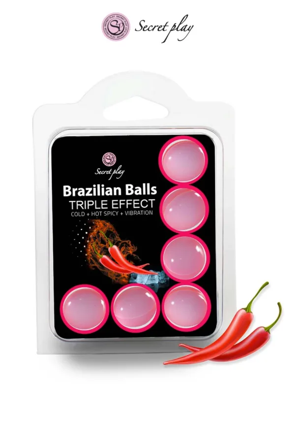 6 Brazilian Balls triple effets – Secret Play - 94edenstreet.com - sexshop en ligne