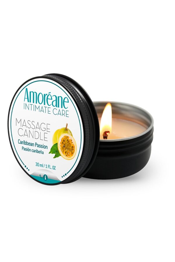 Bougie de massage Caribbean Passion – Amoreane - 94edenstreet.com - sexshop en ligne