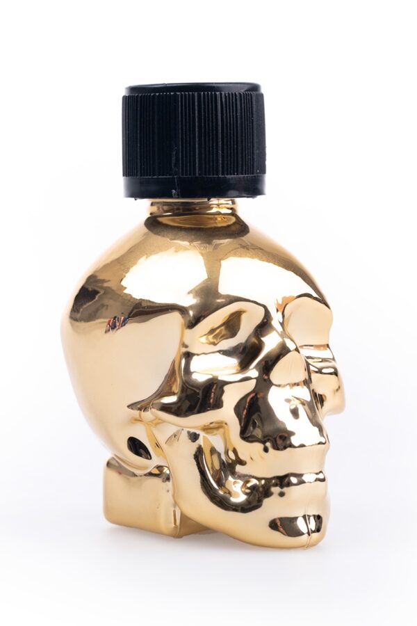 Poppers Gold Skull Pentyl 24ml - 94edenstreet.com - sexshop en ligne