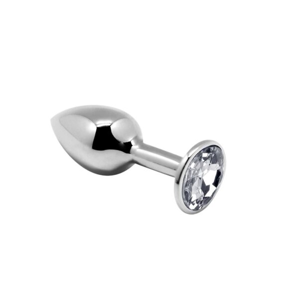 Plug métal bijou transparent S – Alive