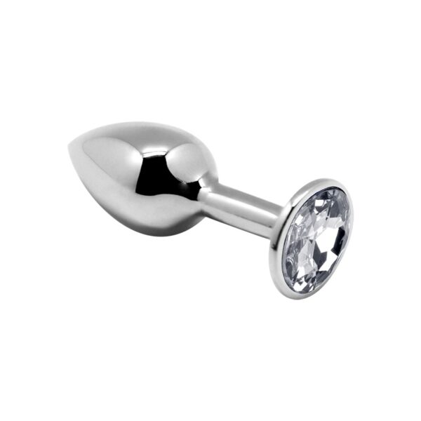 Plug métal bijou transparent M – Alive