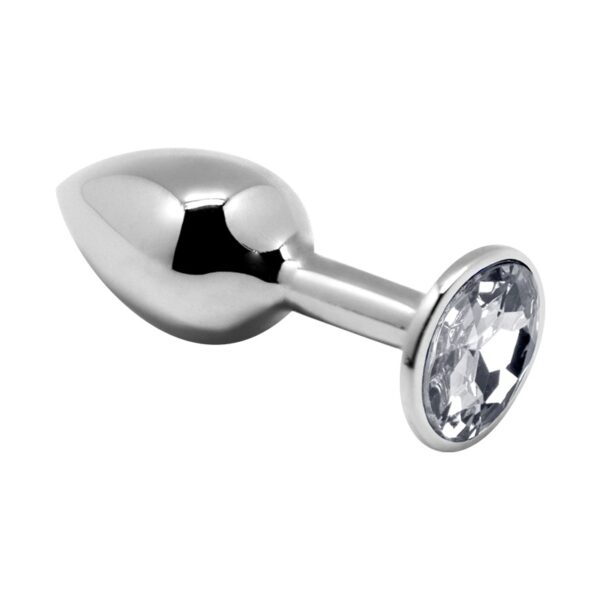Plug métal bijou transparent L – Alive