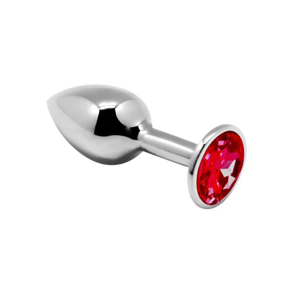 Plug métal bijou rouge M – Alive