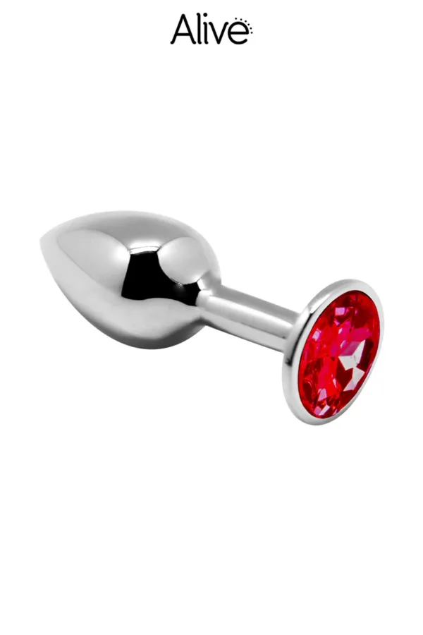 Plug métal bijou rouge L – Alive - 94edenstreet.com - sexshop en ligne